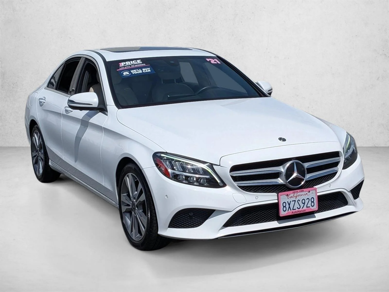 Used 2021 Polar White Mercedes-Benz C 300 image 3