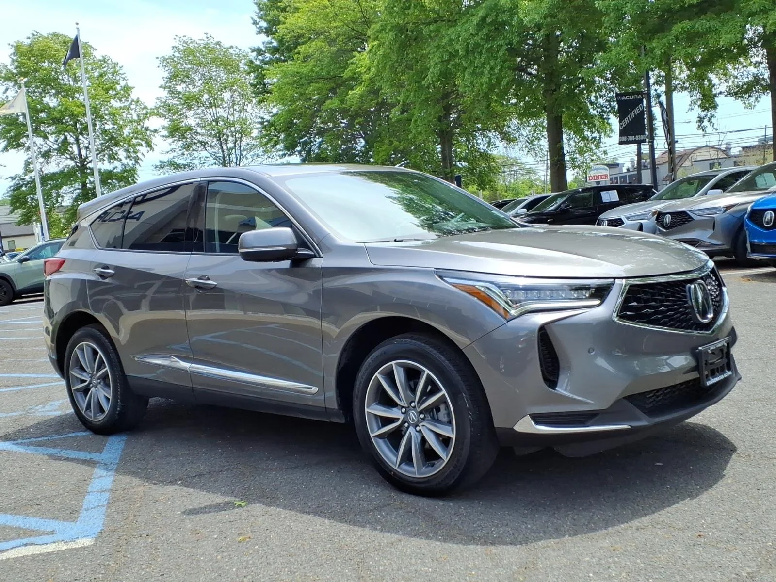 Used 2024 Liquid Carbon Metallic Acura SH-AWD TECH image 3