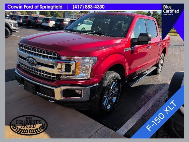 Certified Used 2019 Ruby Red Metallic Tinted Clearcoat Ford XLT image 1