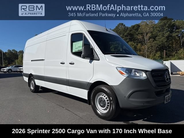2026 Mercedes-Benz Sprinter Cargo Van 2500 with 170 Wheel Base