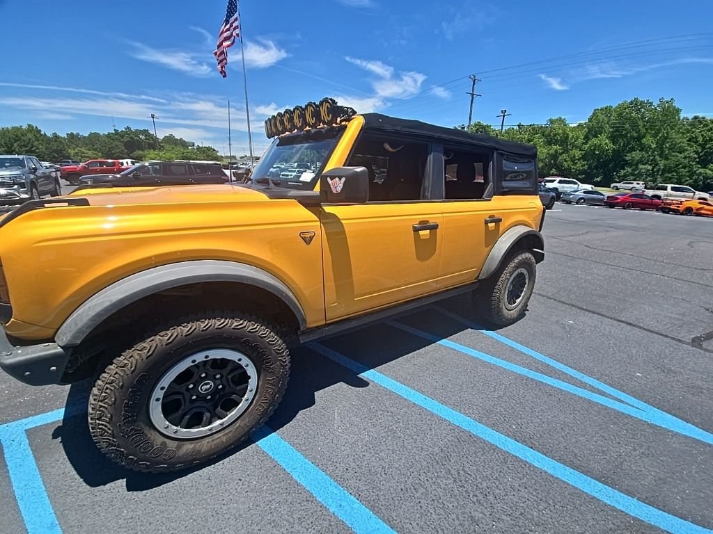 Used 2021 Orange Ford Badlands image 1