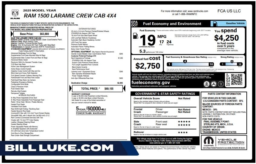 2025 RAM 1500