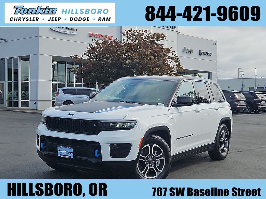 Certified Used 2022 White Jeep Trailhawk 4xe image 1
