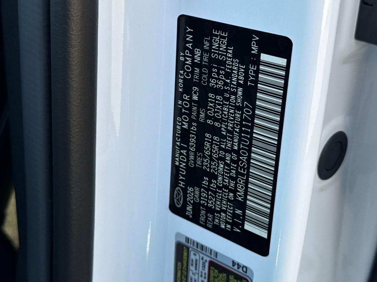 New 2026 White Hyundai SEL 8P image 26