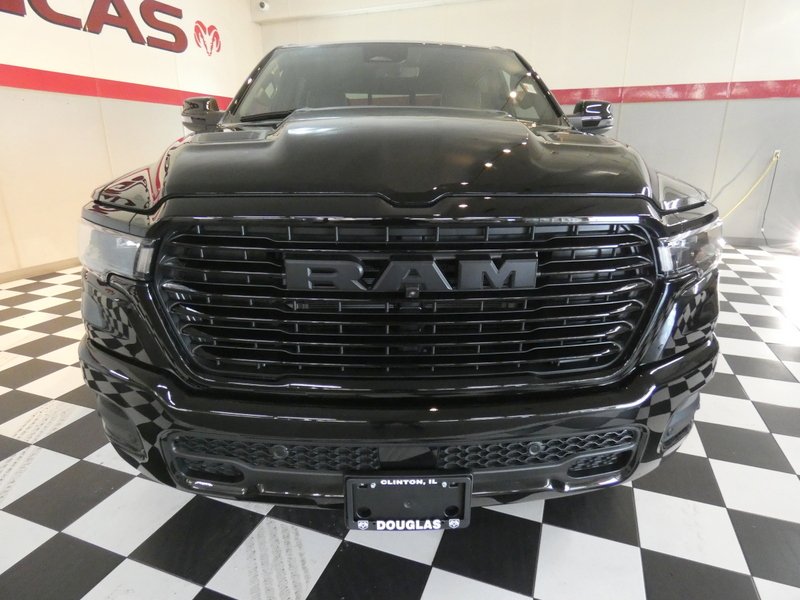 New 2027 Diamond Black Crystal Pearl-Coat Exterior Paint RAM Laramie Crew Cab 5