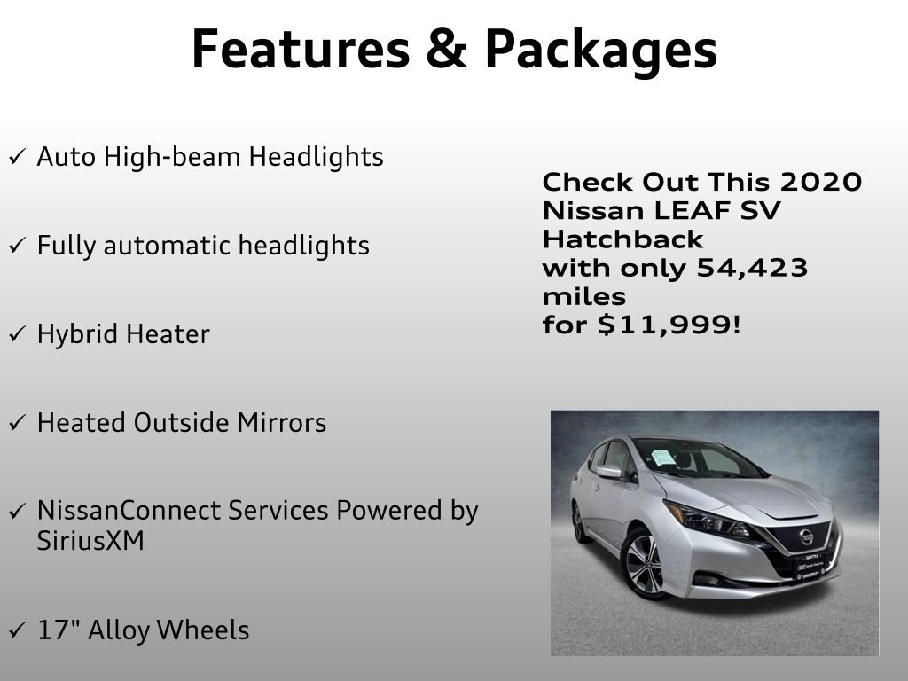 Used 2020 Brilliant Silver Metallic Nissan SV image 12