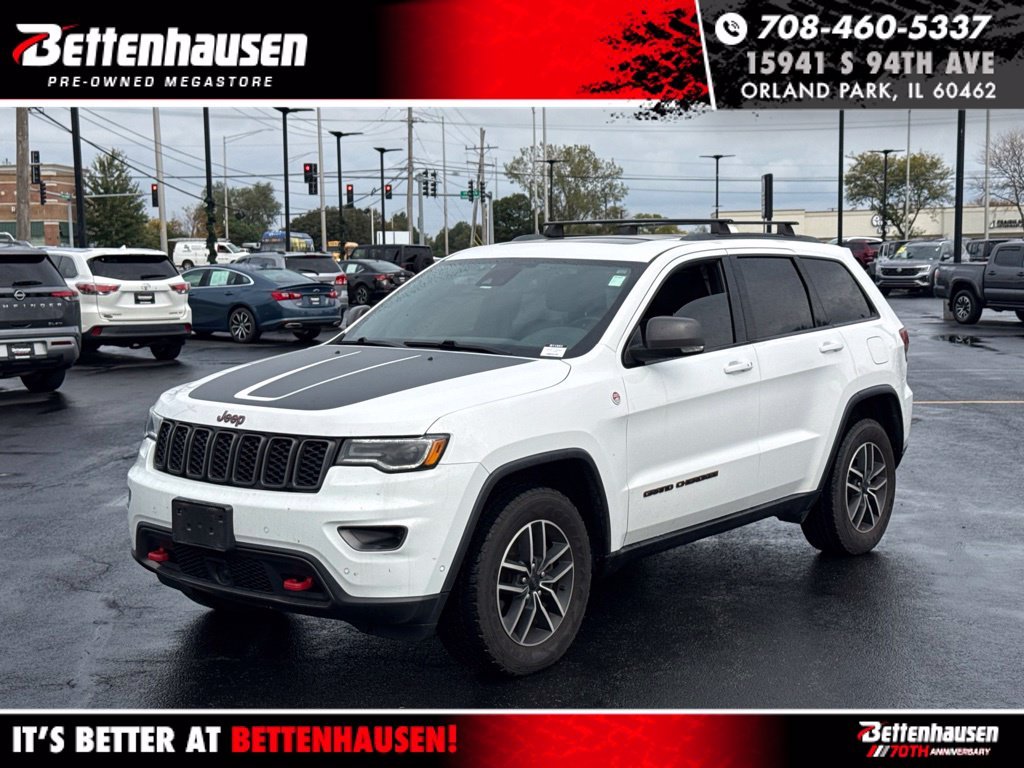 Certified Used 2020 White Jeep Trailhawk image 1