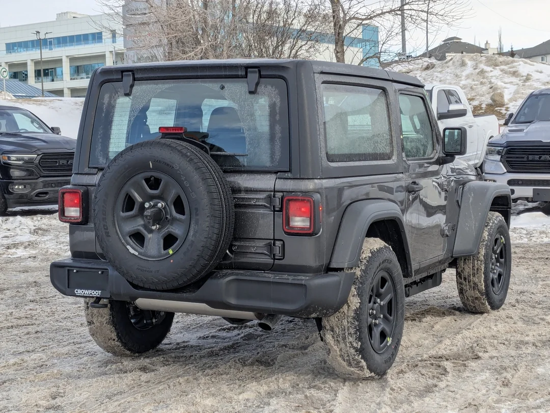 New 2026 Grey Jeep Sport - - 4x4 - 2.0L Turbo Engine - 12.3 Uconnect 5 Display - Black Freedom Hardtop & More! image 8