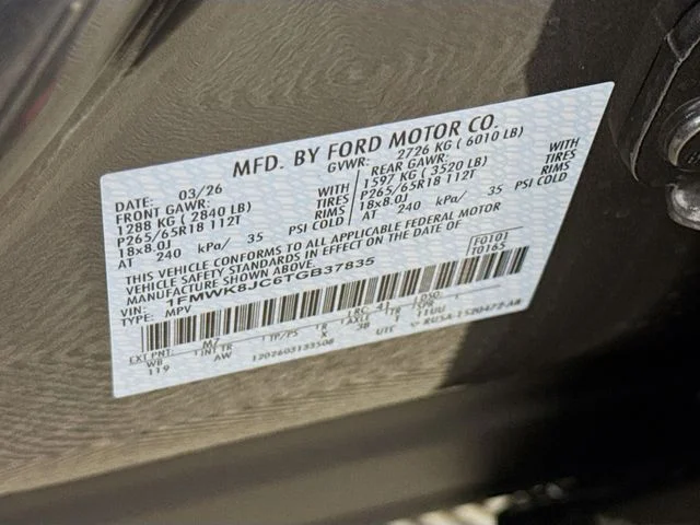New 2026 Carbonized Gray Metallic Ford Tremor® image 35
