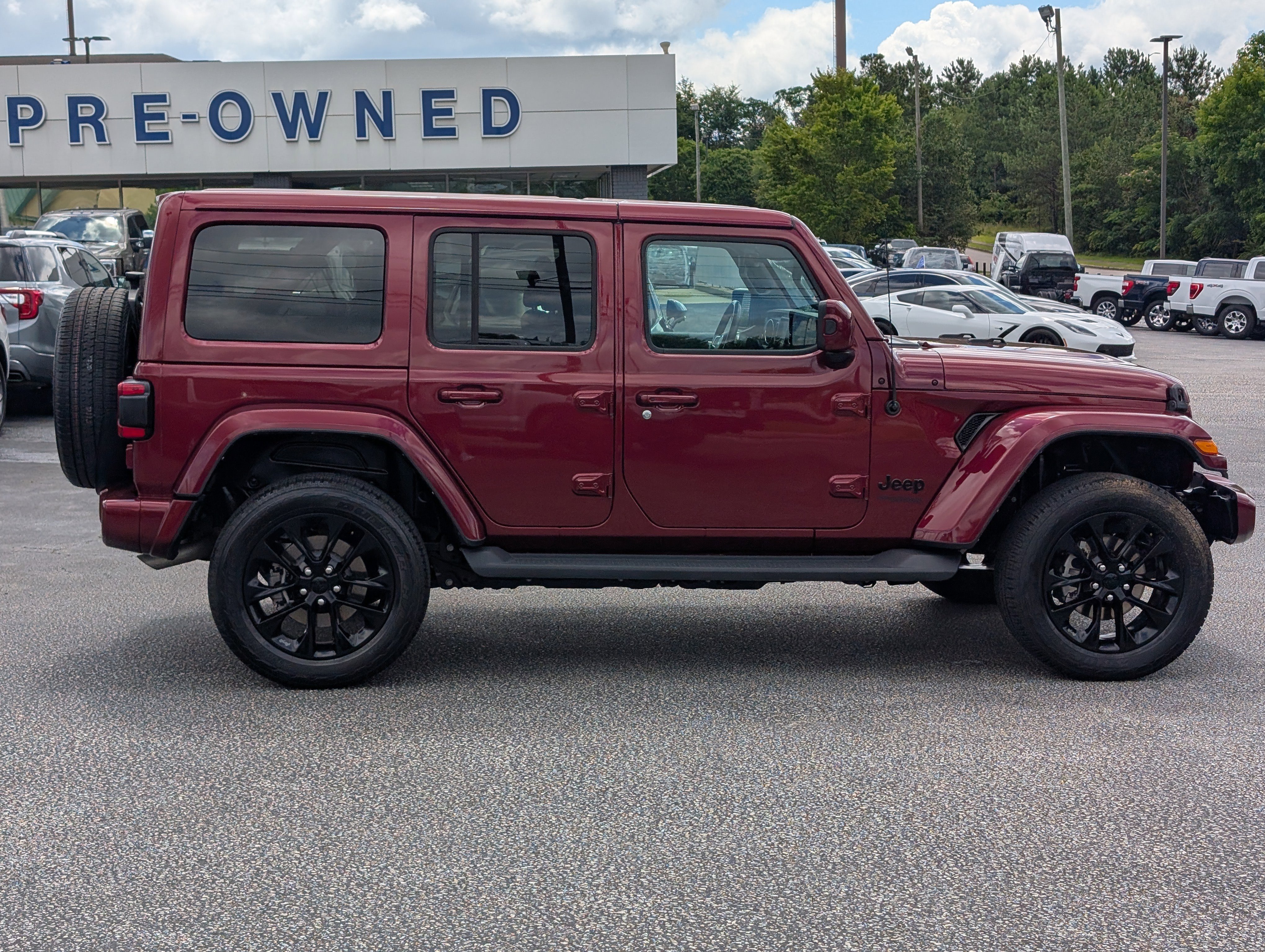 Certified Used 2021 Snazzberry Pearlcoat Jeep Unlimited Sahara High Altitude image 8