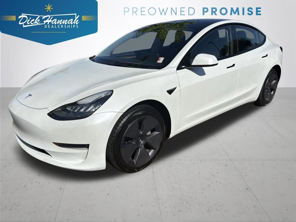 Used 2022 Pearl White Multi-Coat Tesla Long Range image 1