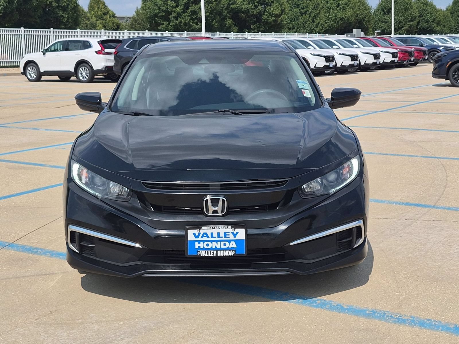 Used 2019 Crystal Black Pearl Honda LX Sedan image 3