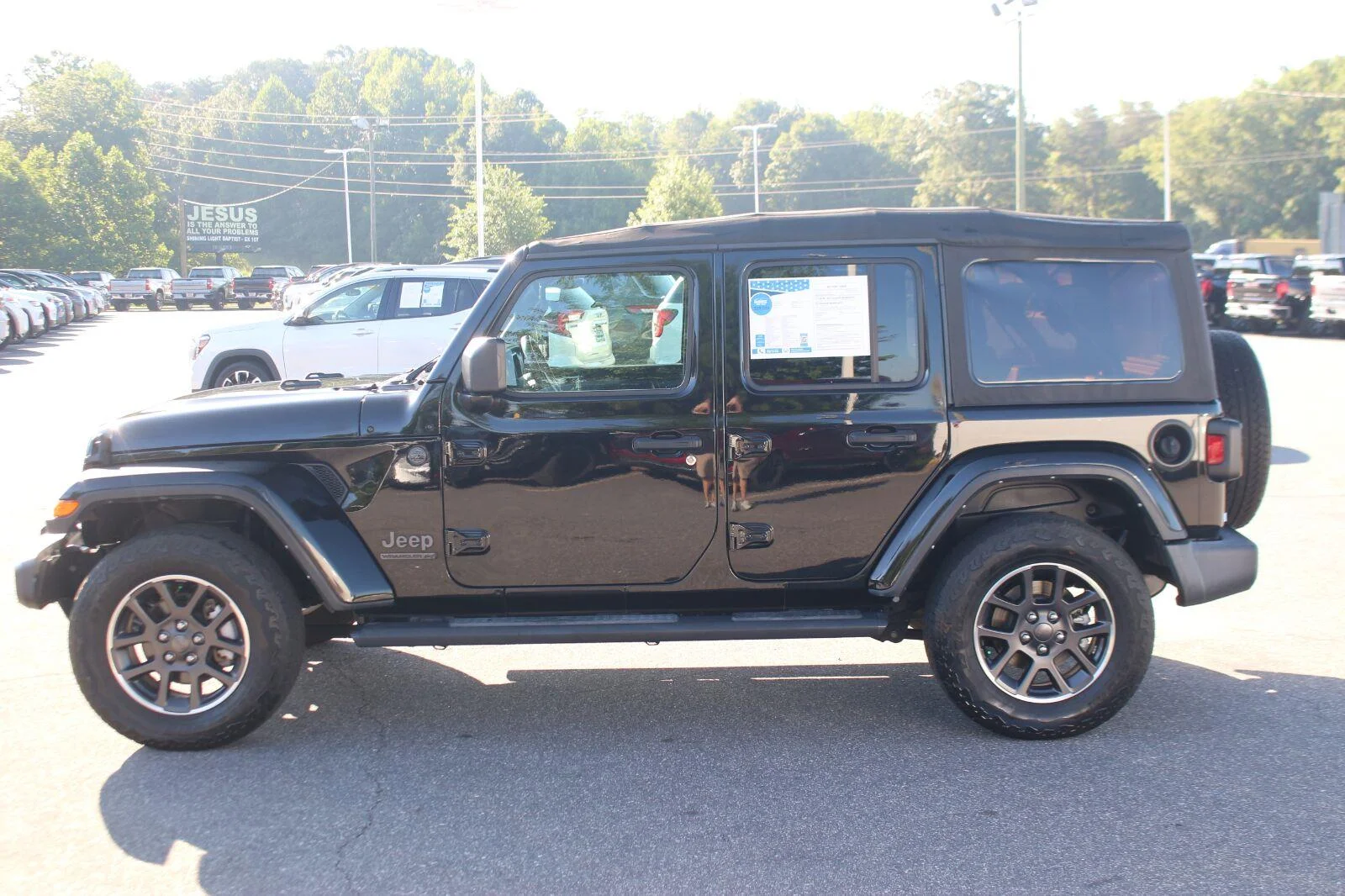Used 2021 Black Jeep Unlimited 80th Anniversary image 4