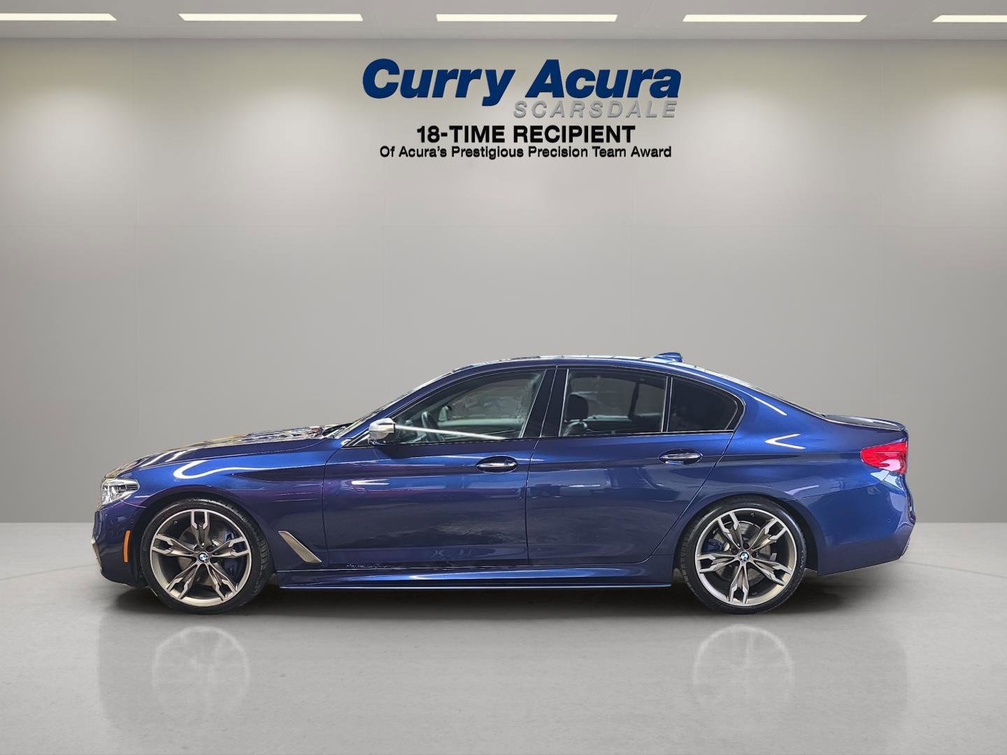 Used 2018 Blue BMW M550i xDrive image 2