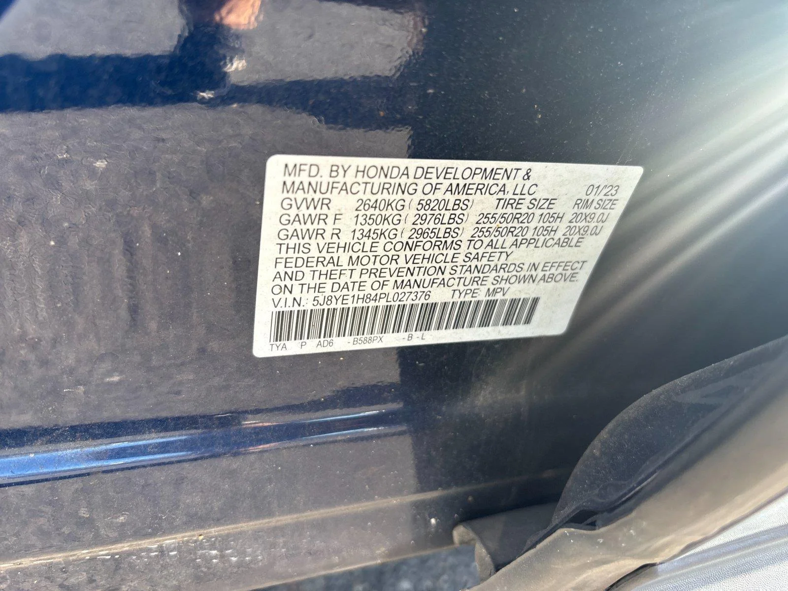 Used 2023 Fathom Blue Pearl Acura w/Advance Package image 11