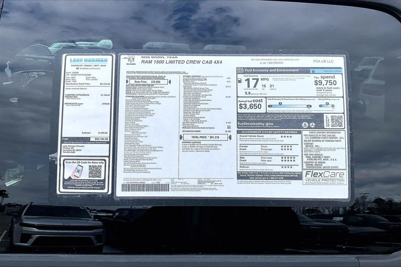 New 2026 Forged Blue Metallic Exterior Paint RAM Limited image 41