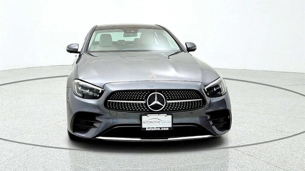 Used 2022 Selenite Grey Metallic Mercedes-Benz E 350 4MATIC® Sedan w/ Nappa Leather & Panorama Roof image 2