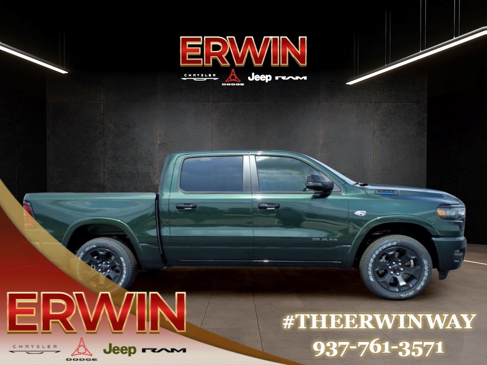 New 2026 Serrano-Green Metallic Exterior Paint RAM Lone Star image 6