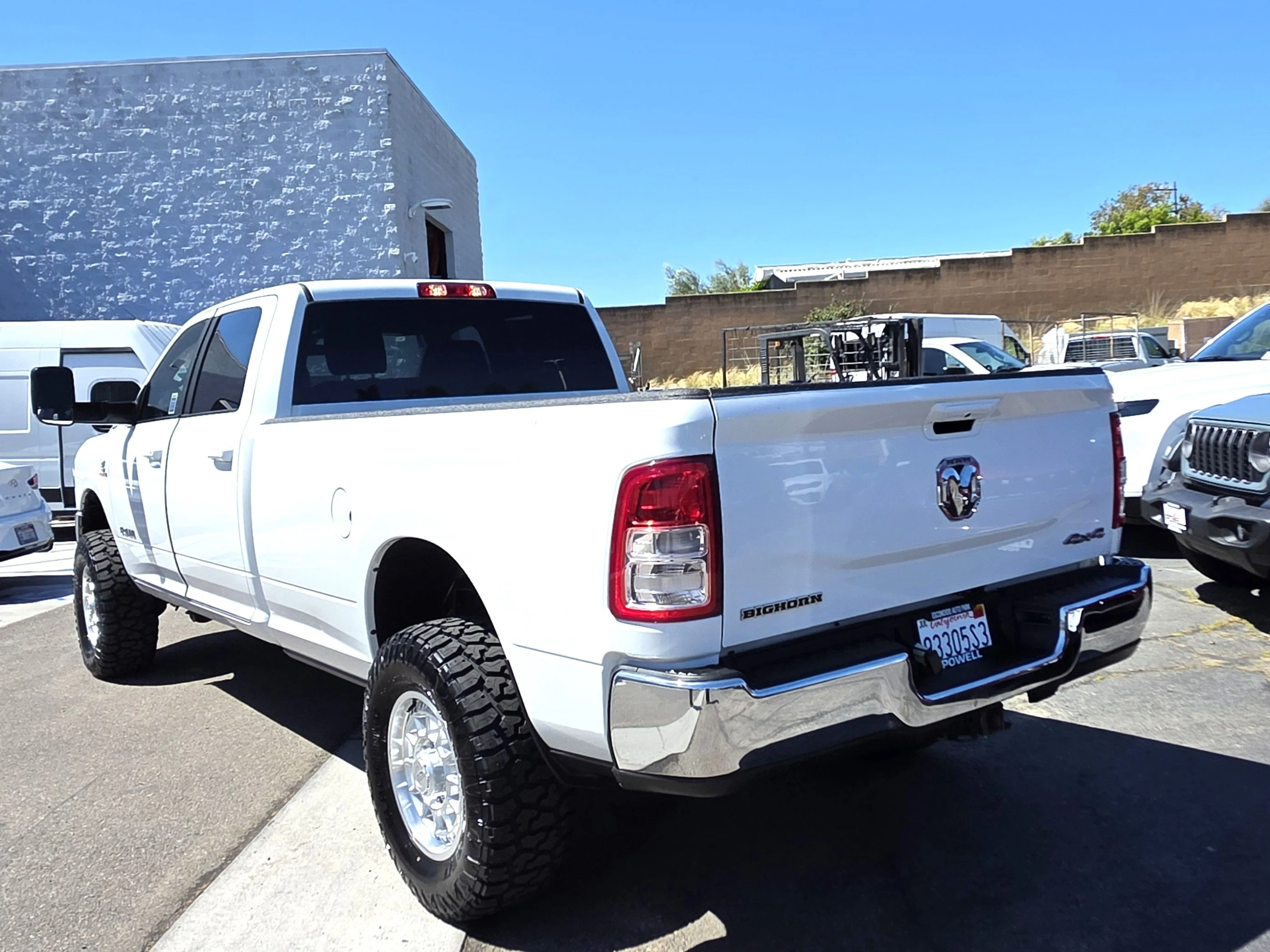 Used 2021 Bright White Clearcoat Ram Big Horn image 3