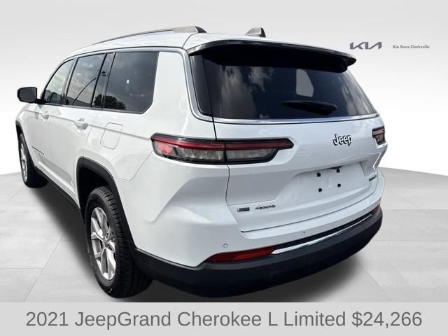 Used 2021 Bright White Clearcoat Jeep Limited image 6