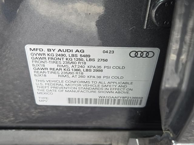 Used 2023 Daytona Gray Pearl Audi 45 S line Premium image 8