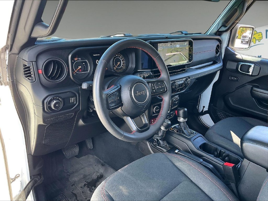 Used 2024 Bright White Clearcoat Jeep Rubicon image 8