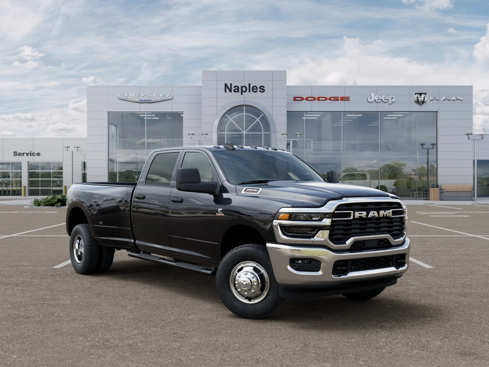 New 2026 Diamond Black Crystal Pearl-Coat Exterior Paint RAM Tradesman image 31