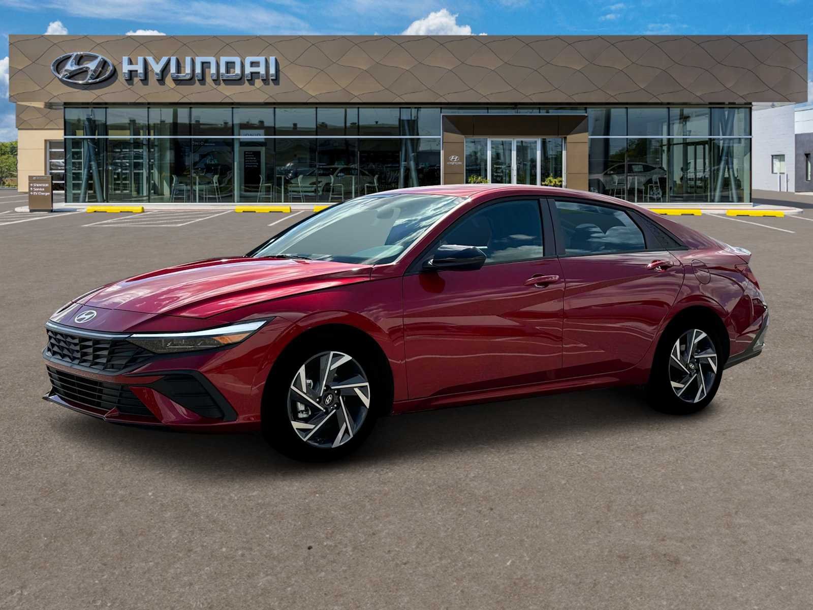 Used 2025 Ultimate Red Hyundai SEL Sport image 2