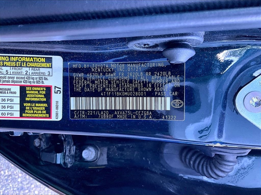 Used 2021 Blue Toyota XLE image 9