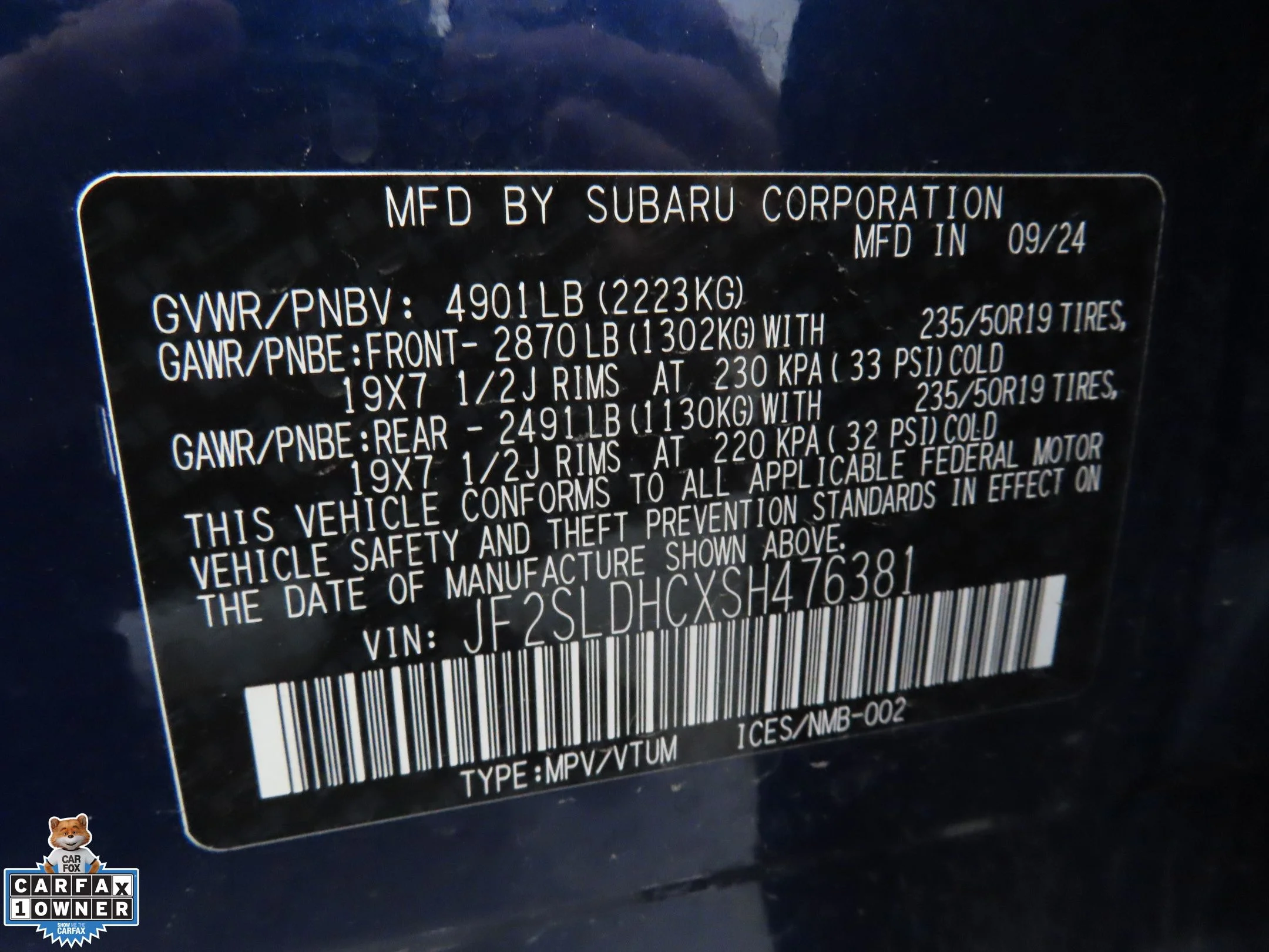 Used 2025 Blue Subaru Sport image 26