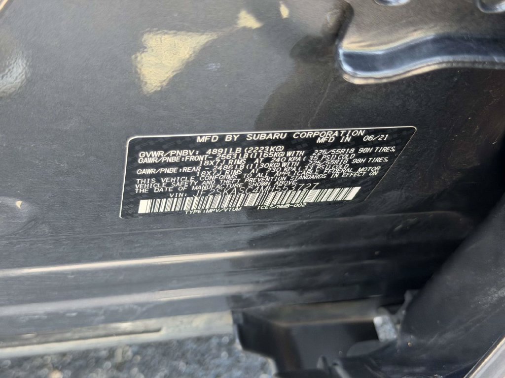 Used 2021 Gray Subaru Limited image 26