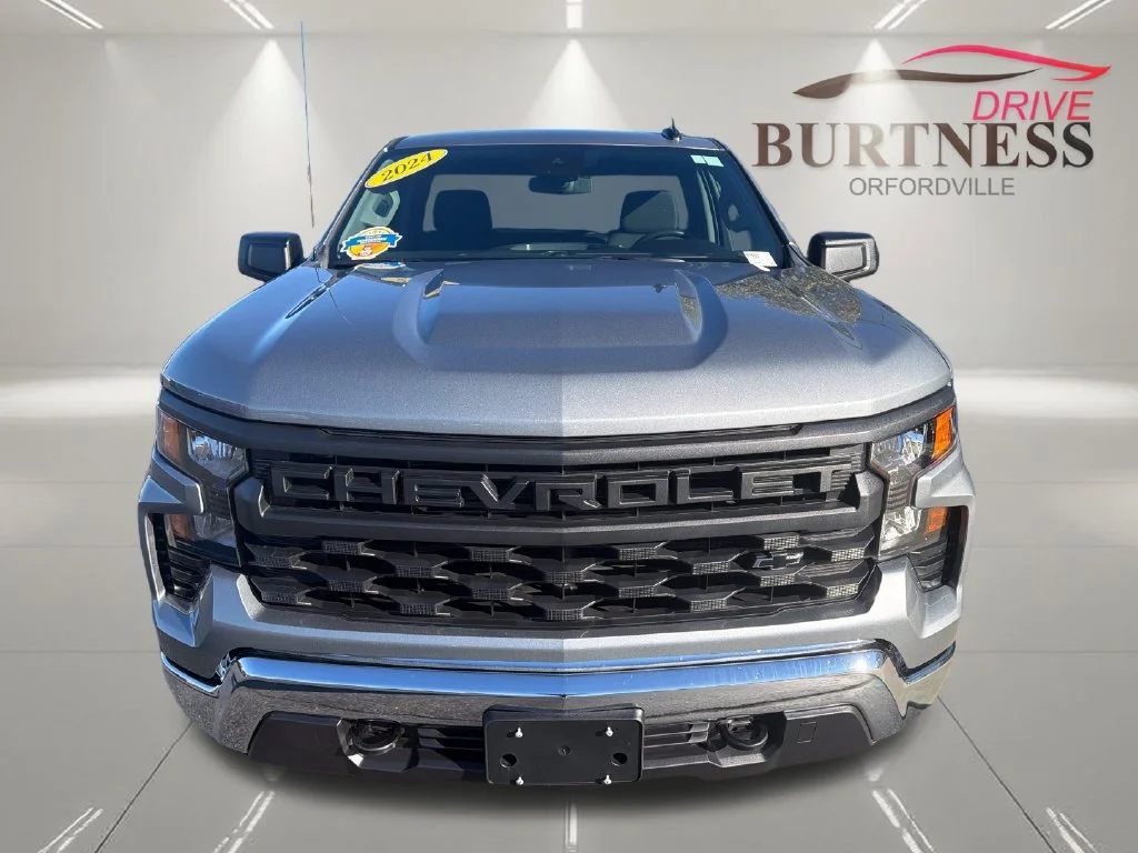 Certified Used 2024 Sterling Gray Metallic Chevrolet WT image 3