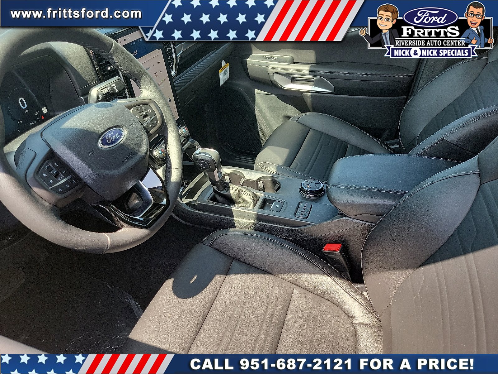 New 2025 Azure Gray Metallic Tri-coat Ford LARIAT® image 3