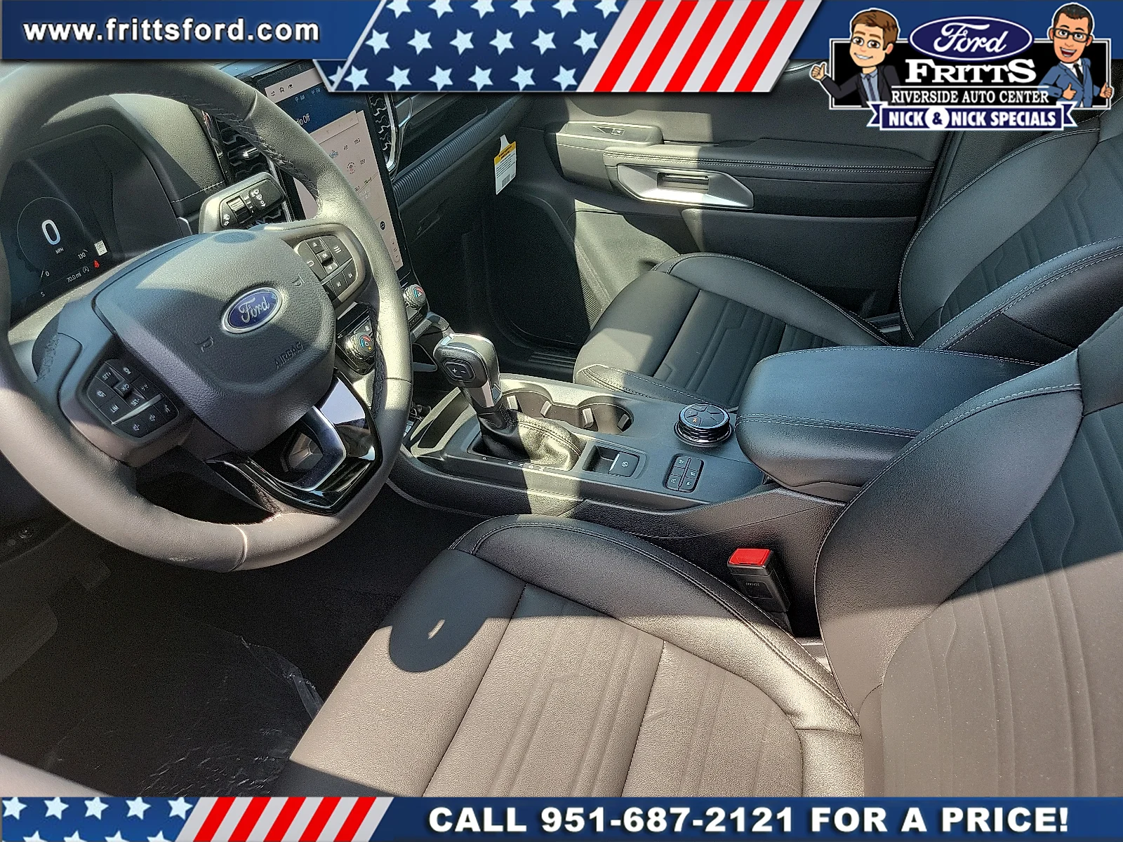 New 2025 Azure Gray Metallic Tri-coat Ford LARIAT® image 3
