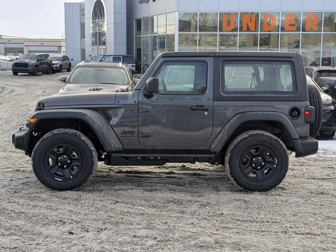 New 2026 Grey Jeep Sport - - 4x4 - 2.0L Turbo Engine - 12.3 Uconnect 5 Display - Black Freedom Hardtop & More! image 5
