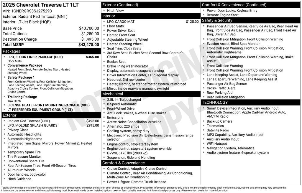 Used 2025 Red Chevrolet LT image 4