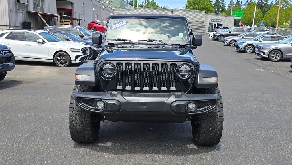 Used 2022 Black Clearcoat Jeep Unlimited Willys image 8