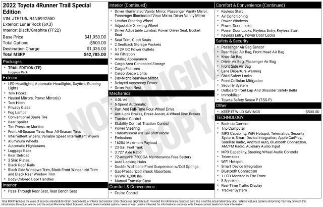 Used 2022  Toyota Trail image 3