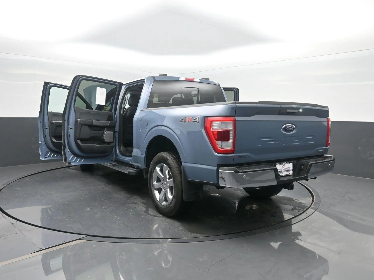 Used 2023 Azure Gray Metallic Tri-Coat Ford LARIAT image 53
