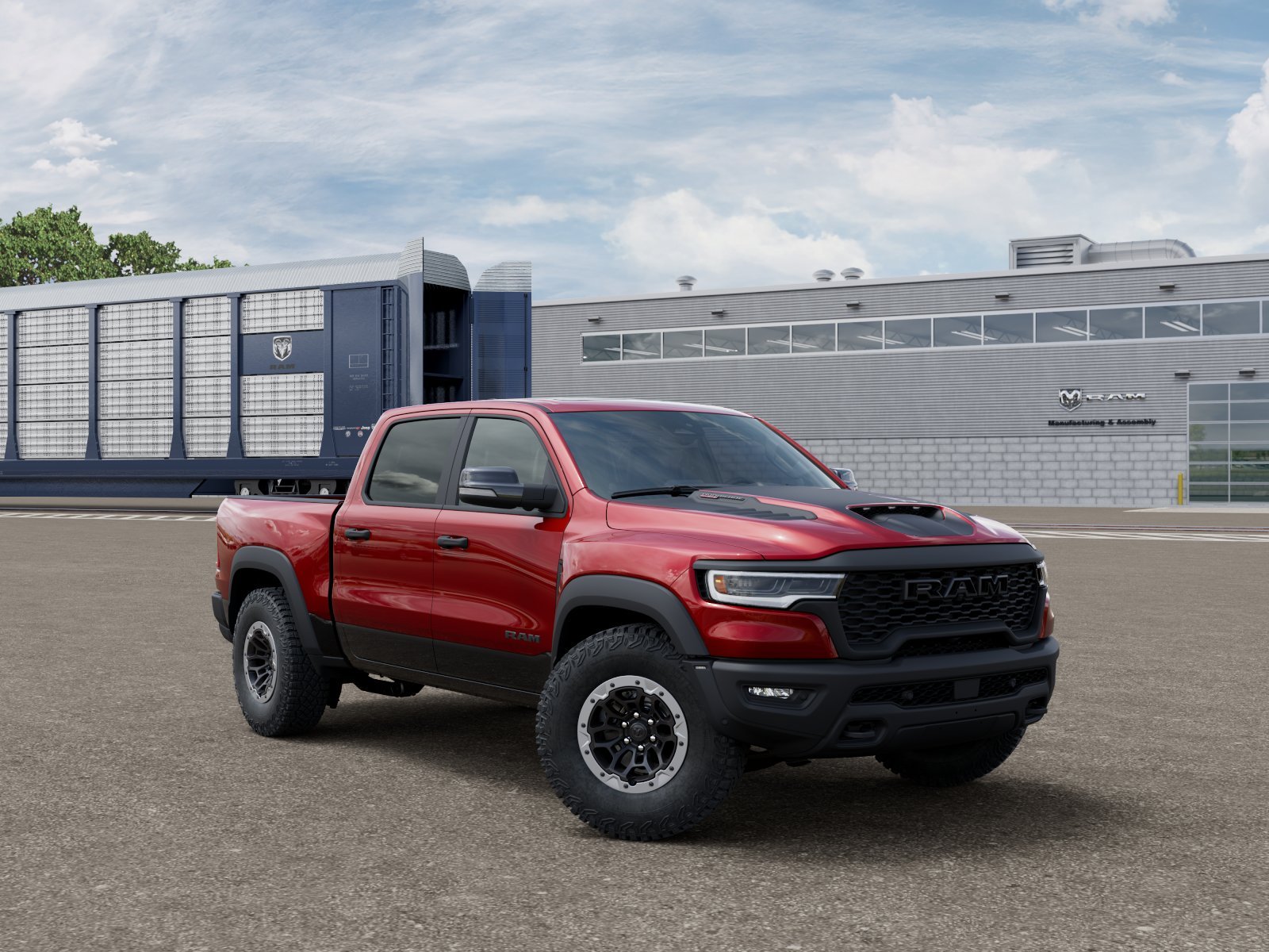 New 2026 Molten Red Pearl-Coat Exterior Paint RAM RHO image 3