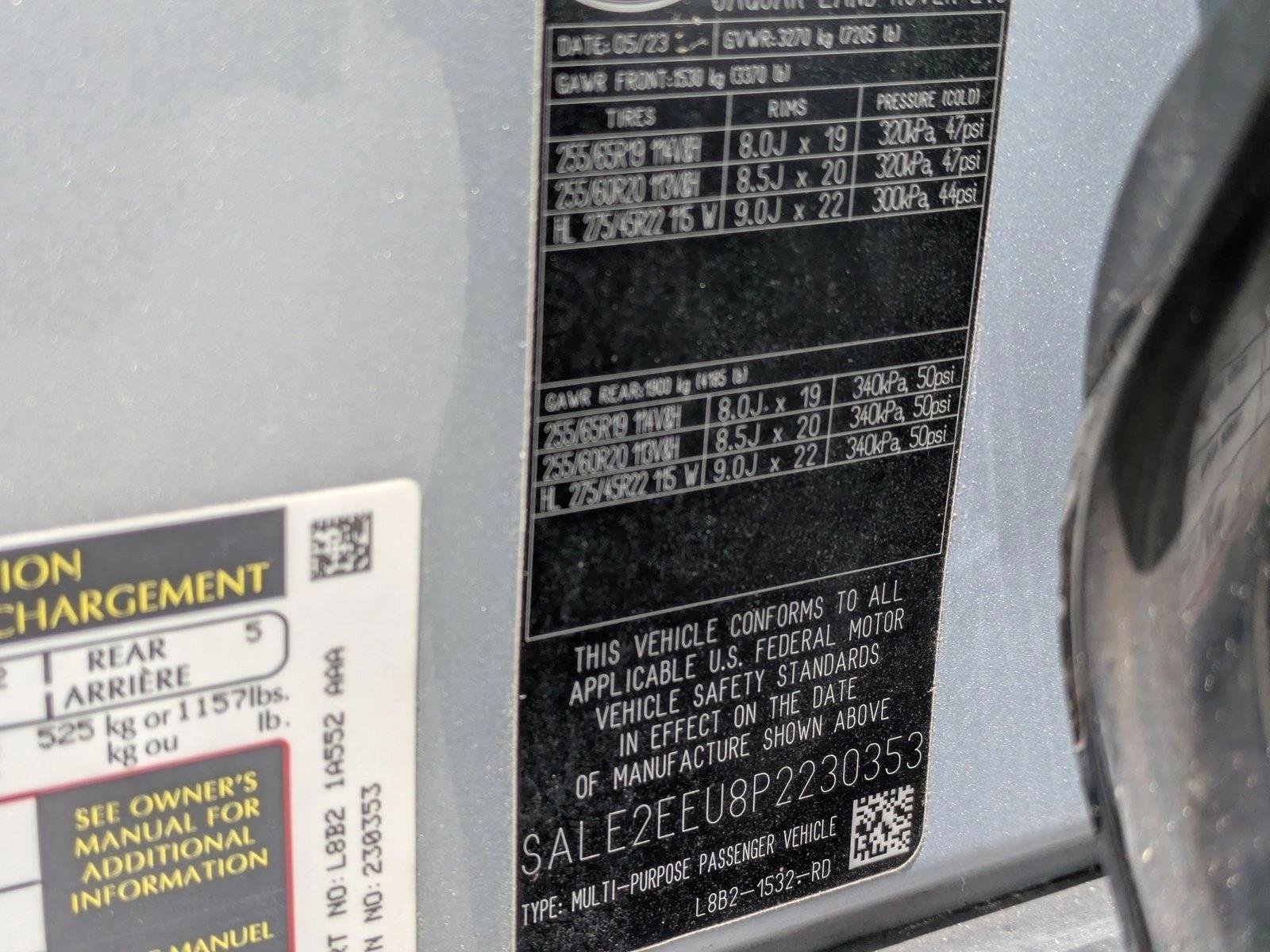 Used 2023 Hakuba Silver Metallic Land Rover X-Dynamic SE image 26