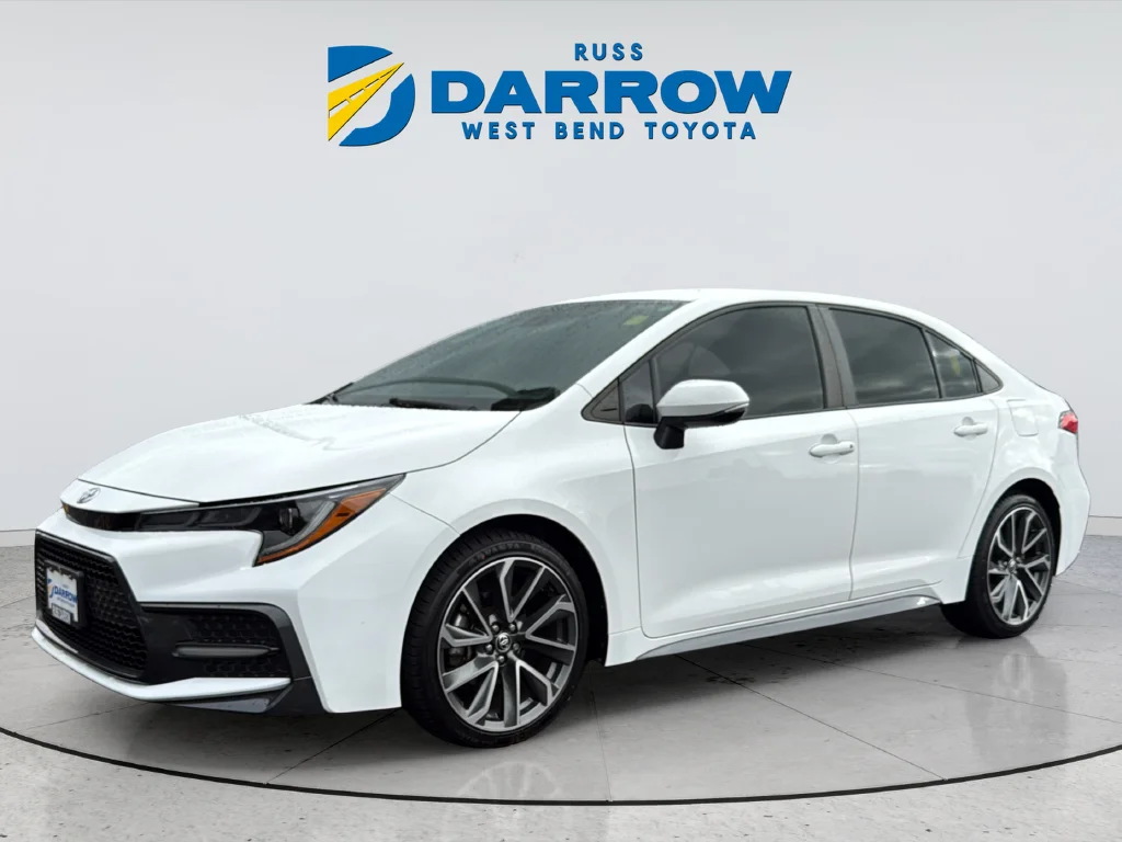 Used 2021 White Toyota SE image 2