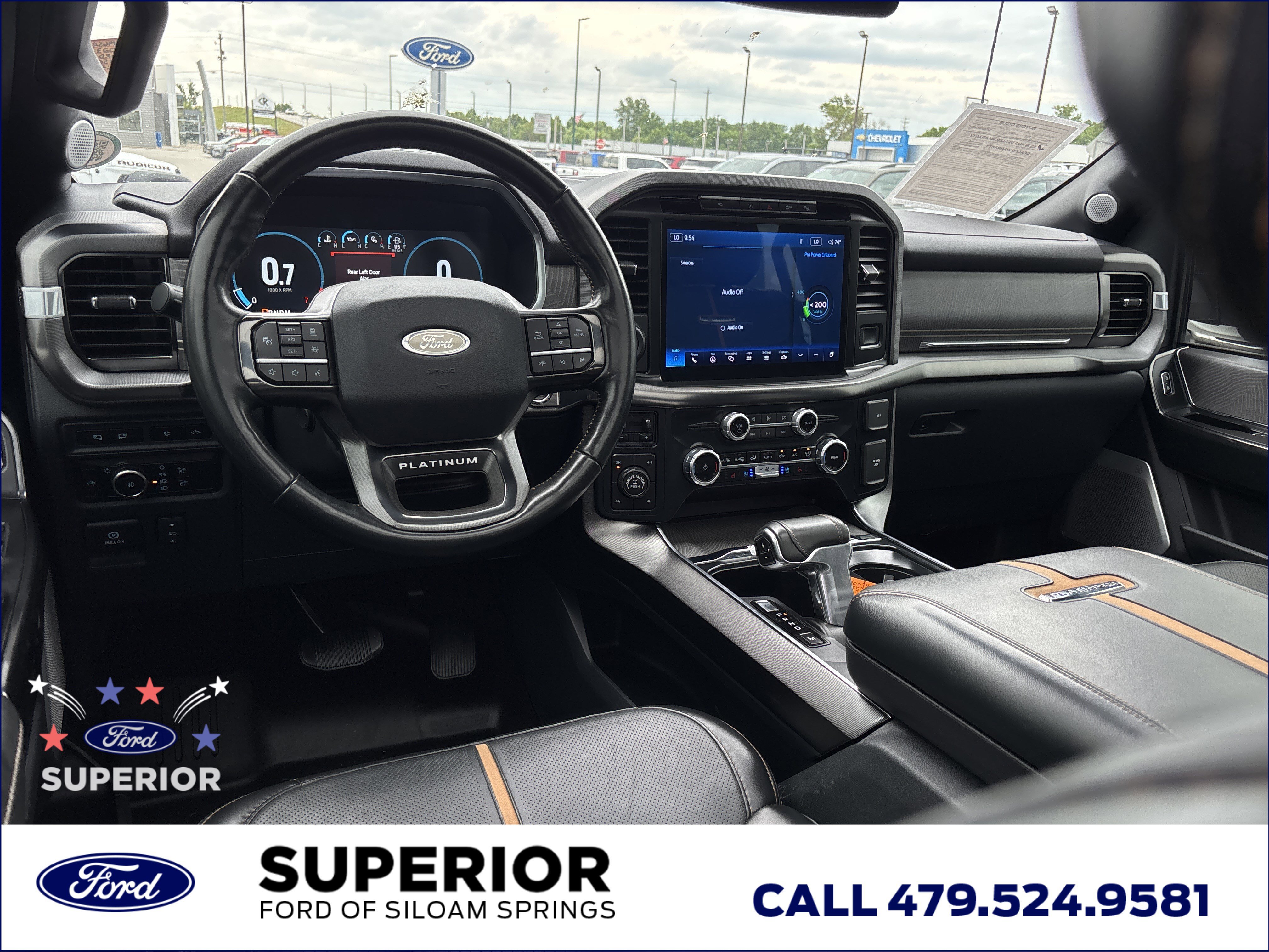 Used 2023 Star White Metallic Tri-Coat Ford Platinum 4WD image 20