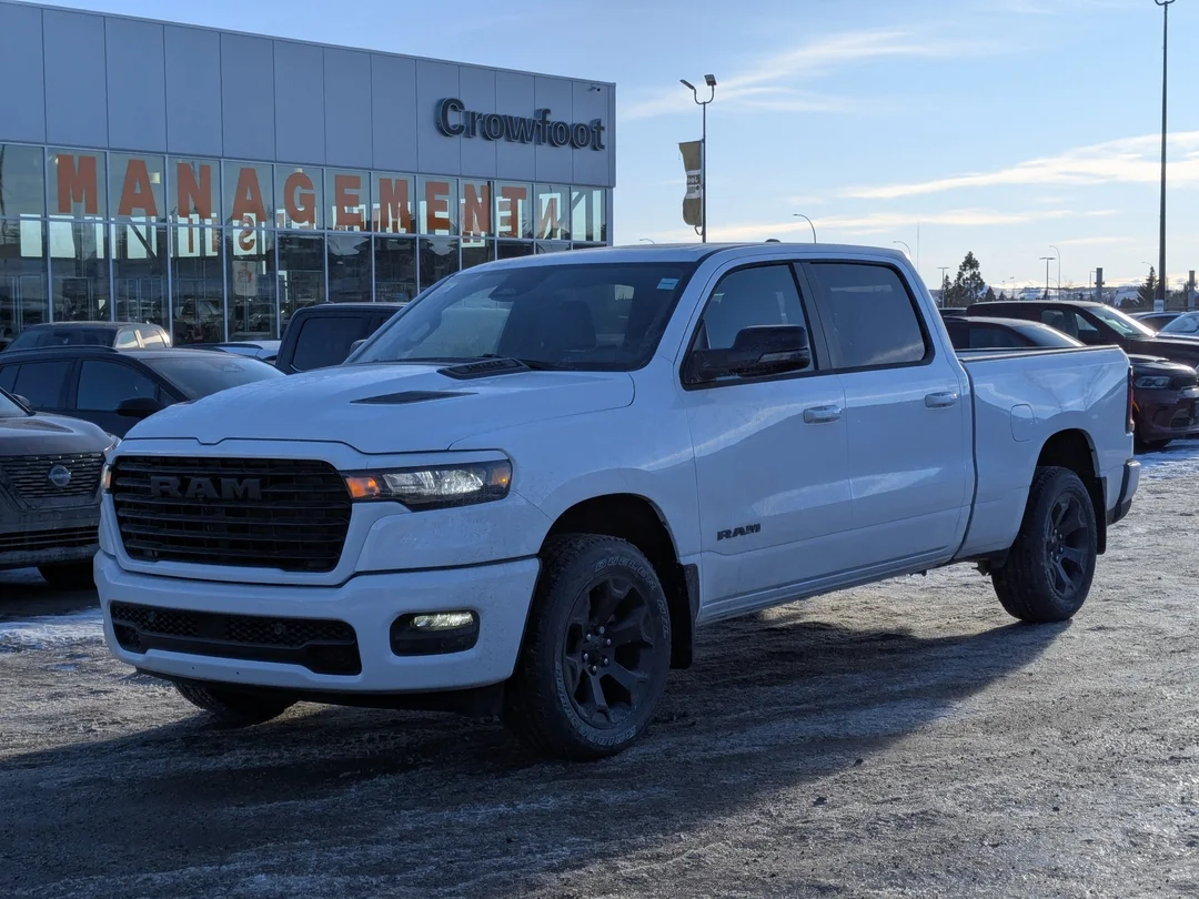 New 2026 White RAM Sport - - 64 Box - Panoramic Sunroof - Sport Performance Hood - Hurricane Turbo & More! image 4