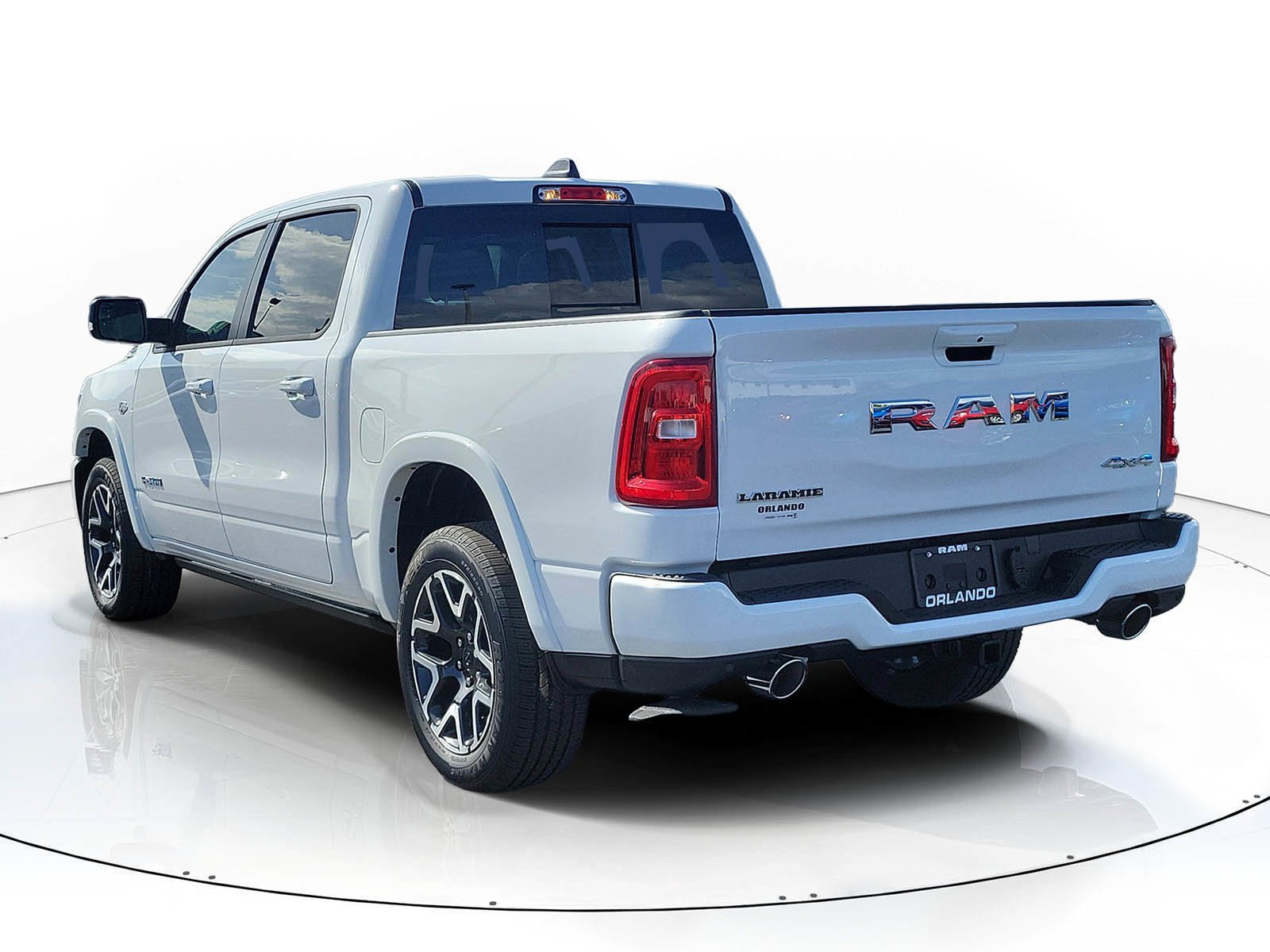 New 2026 Bright White Clear-Coat Exterior Paint RAM Laramie image 2