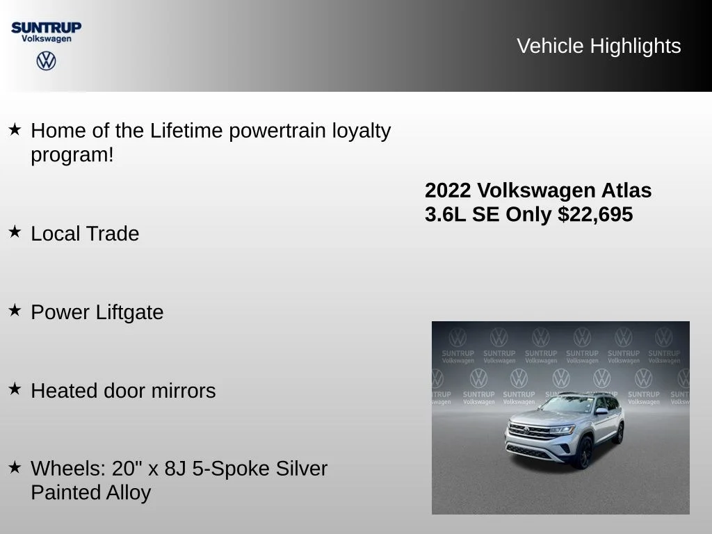Used 2022 Silver Volkswagen 3.6L V6 SE w/Technology image 8