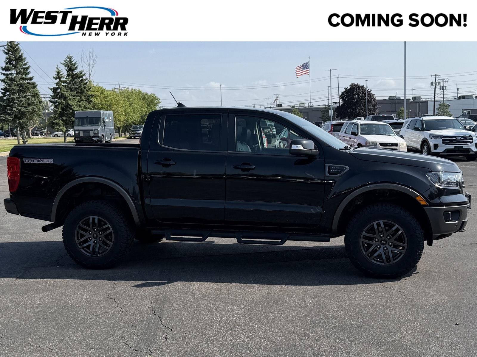 Used 2021 Shadow Black Ford LARIAT image 1