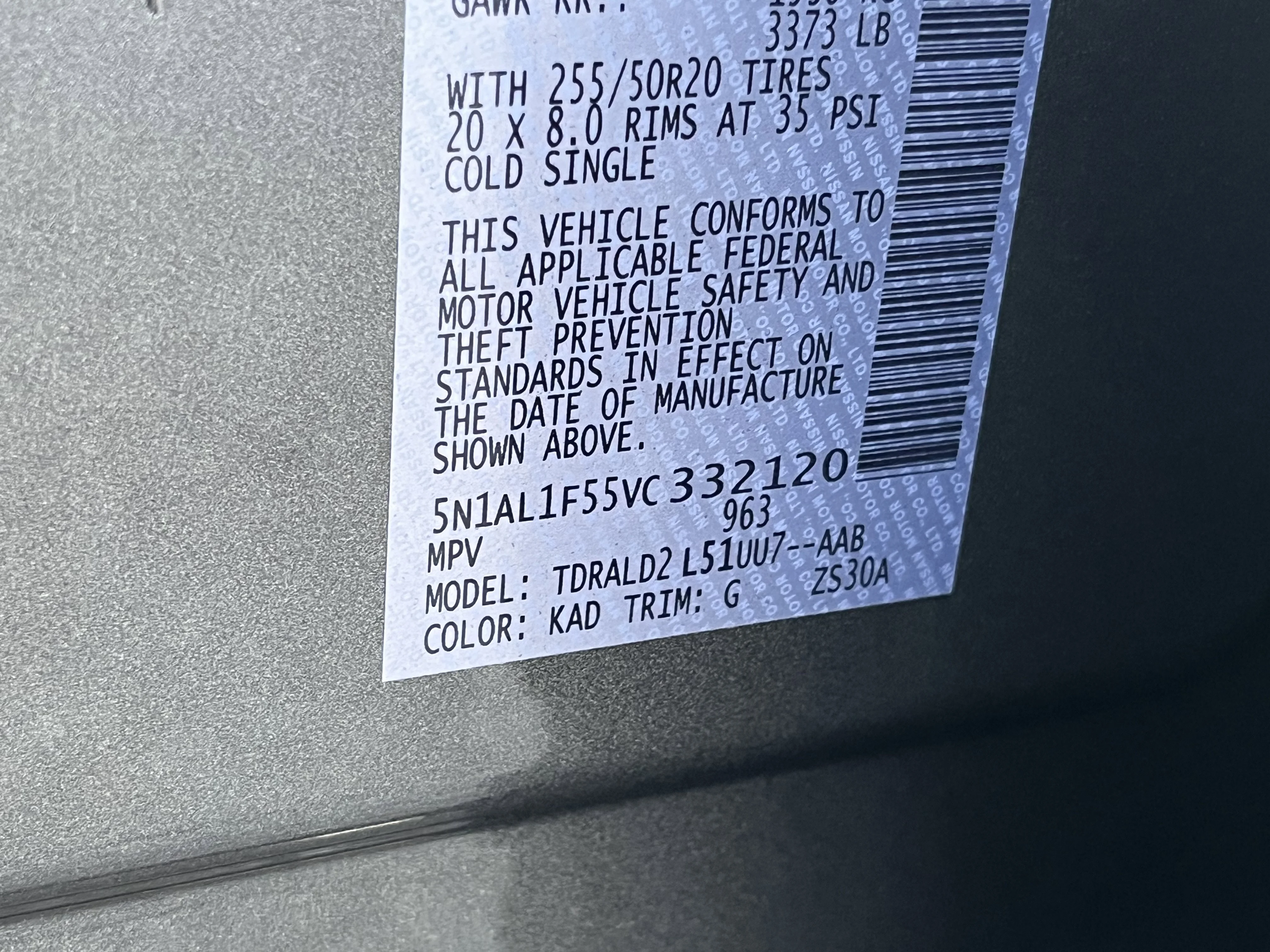 New 2027 Graphite Shadow INFINITI LUXE image 29