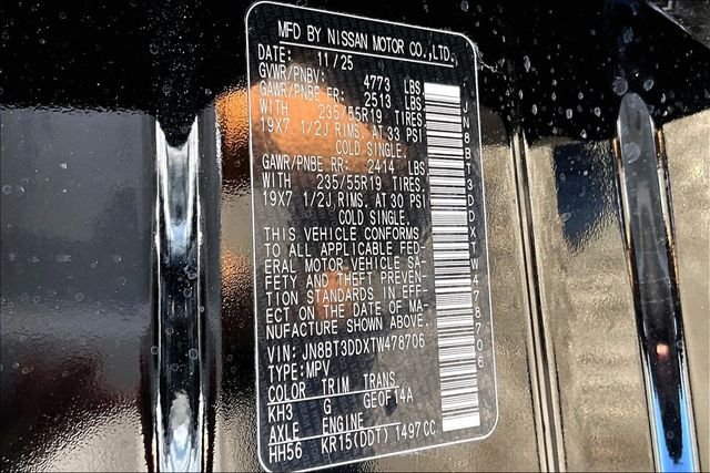 New 2026 Nissan Rogue Platinum 4D Sport Utility