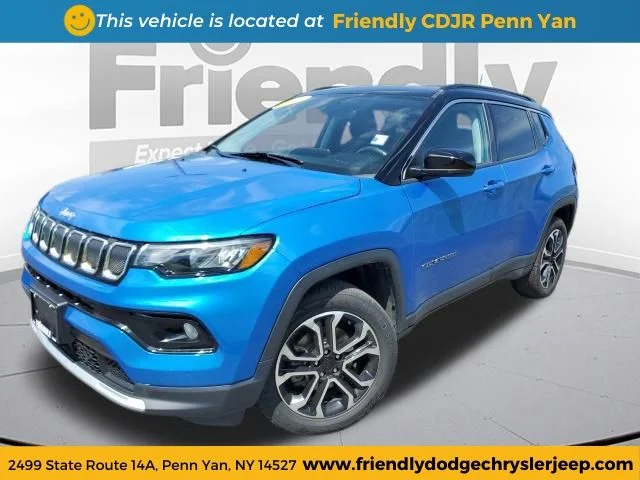 Used 2022 Blue Jeep Limited image 1